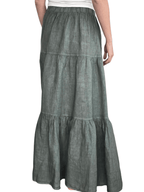Pollera Italiana 100% Lino, color Verde