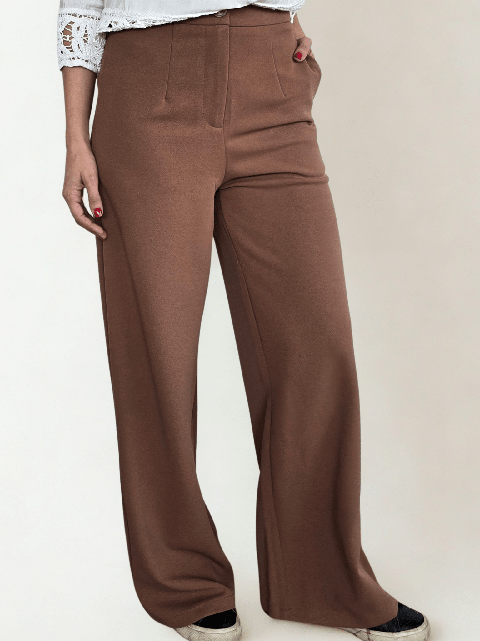 Pantalón Sastrero, color Café