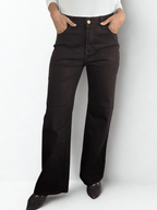 Pantalón de Gabardina, color Chocolate
