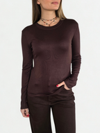 Polera Básica, color Café