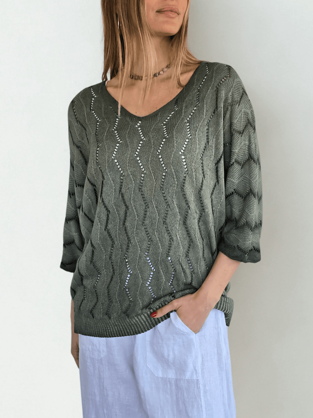 Sweater Italiano Teñido, color Verde