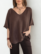 Sweater Italiano Hilo, color Chocolate