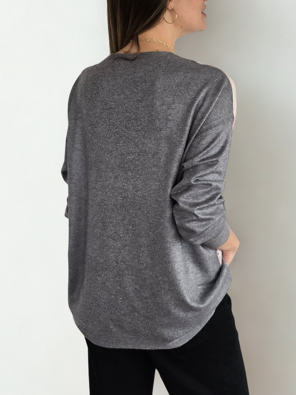 Sweater Estampado, fondo Marengo