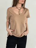 Polera Básica, color Camel