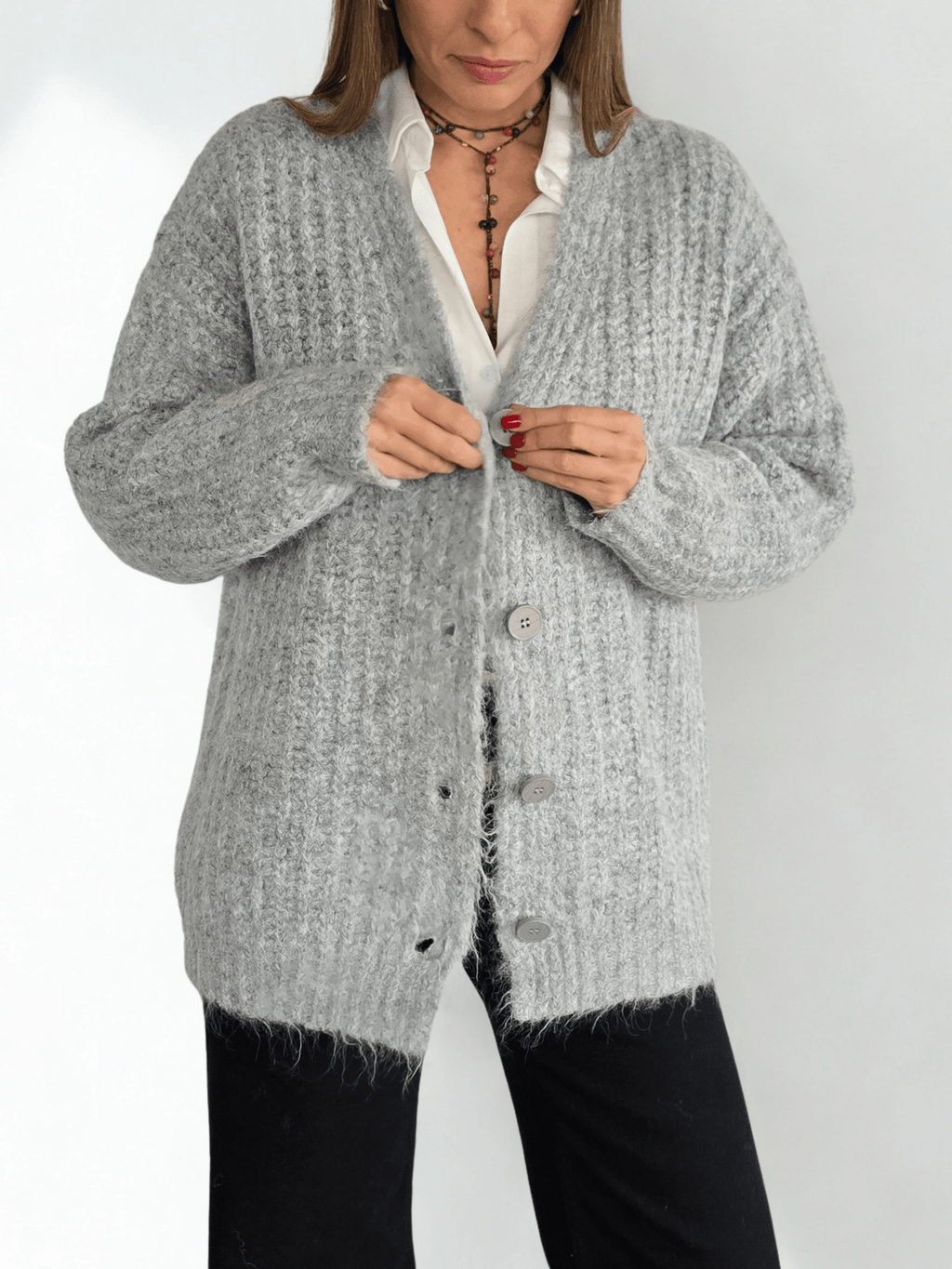 Chaleco Grueso, color Gris