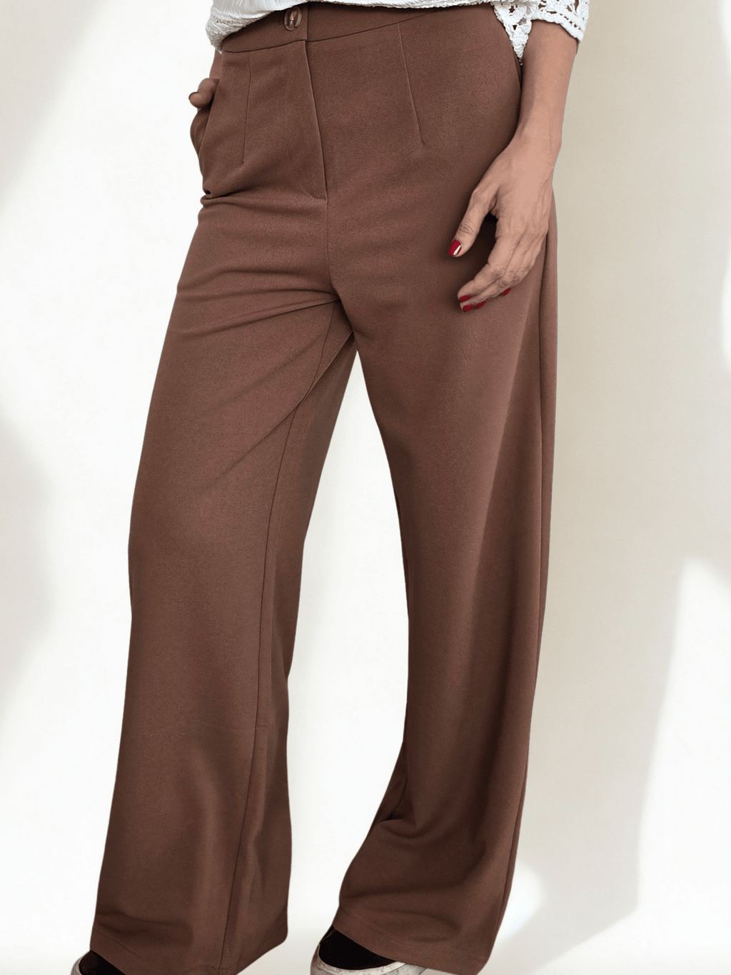 Pantalón Sastrero, color Café