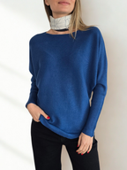 Sweater Murciélago, color Azul