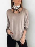 Sweater Italiano Delgado, color Taupe