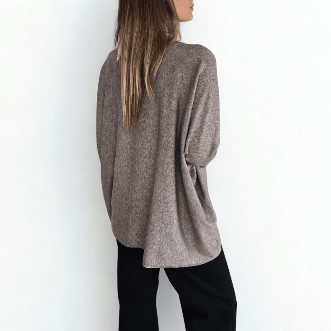 Sweater Ancho, color Taupe
