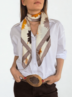 Pañuelo Estampado, Orilla Taupe