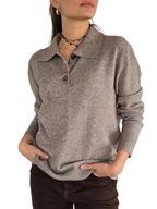 Sweater Tres Botones, color Taupe