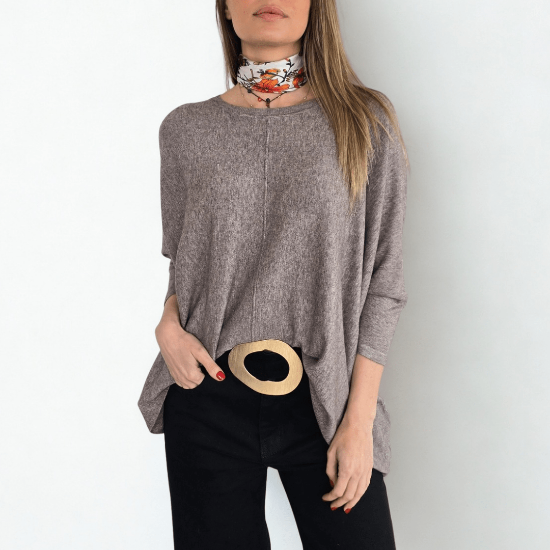 Sweater Ancho, color Taupe