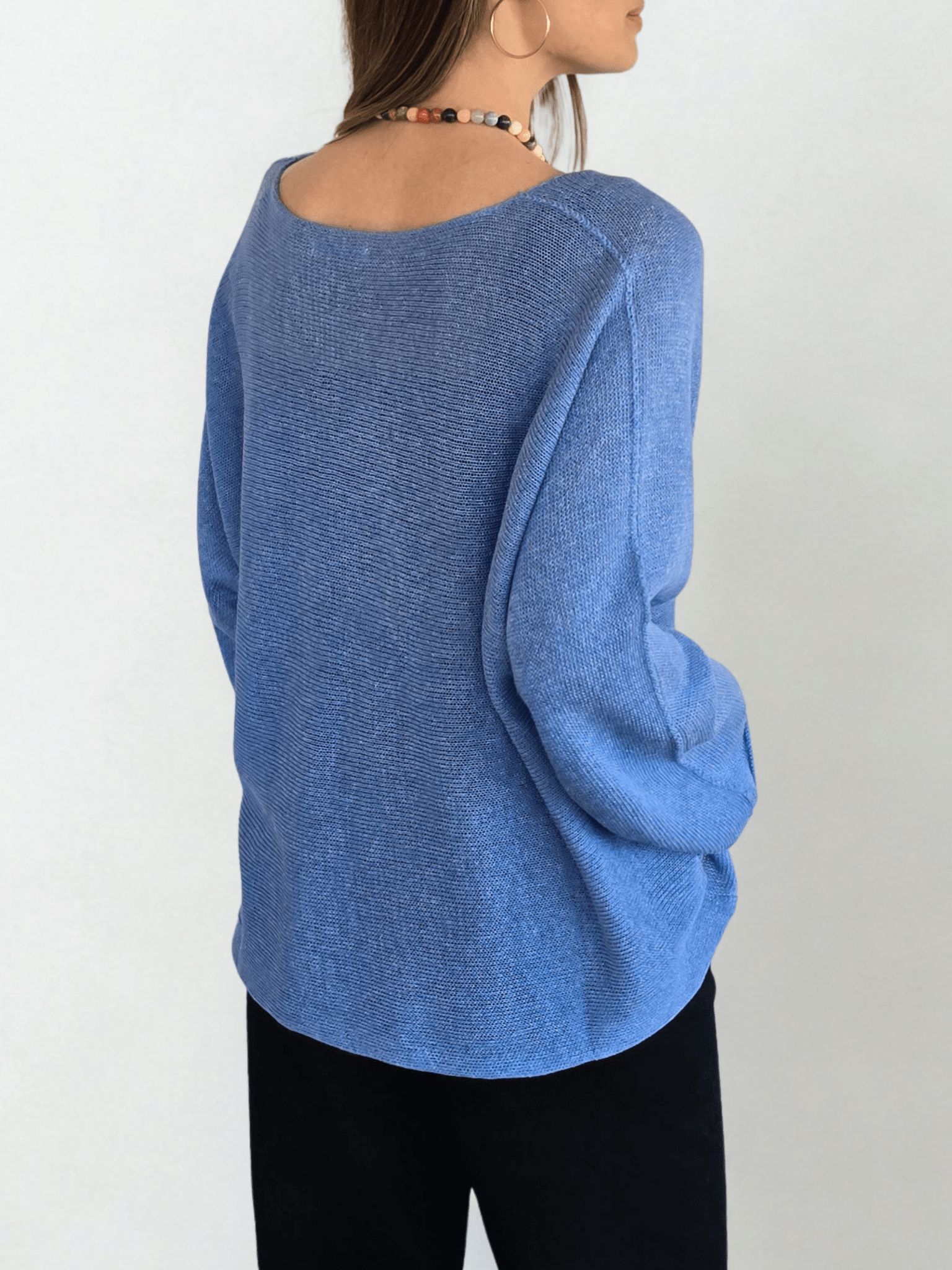 Sweater Italiano de Hilo, color Jacinto