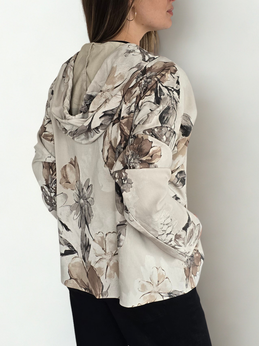 Chaqueta Italiana Estampada, fondo Beige