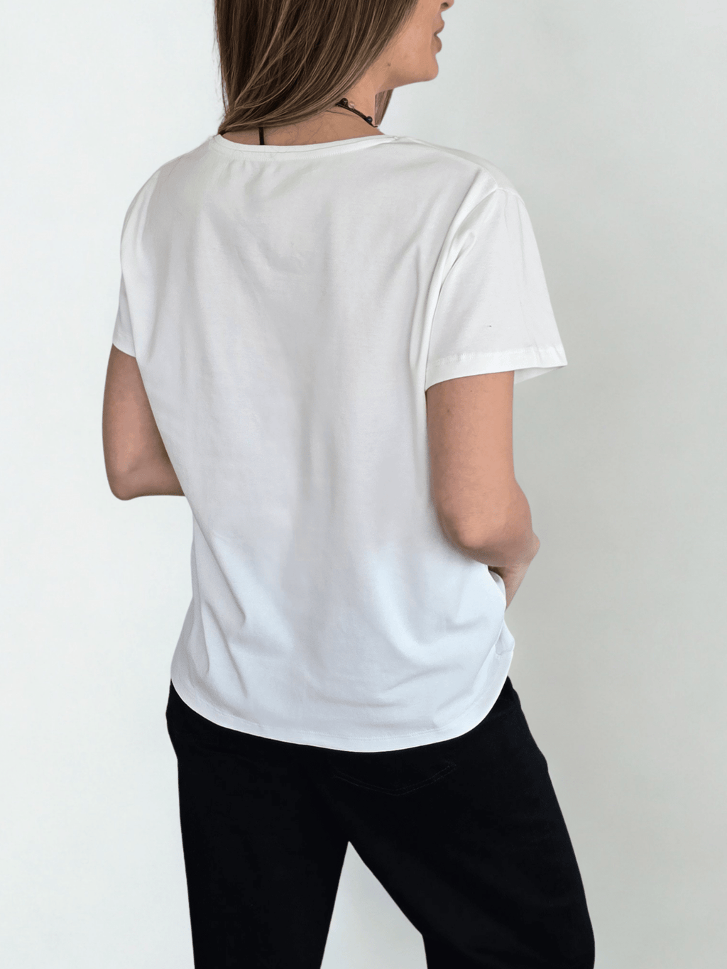 Polera Básica, color Blanco