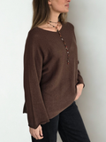 Sweater Italiano Básico, color Chocolate