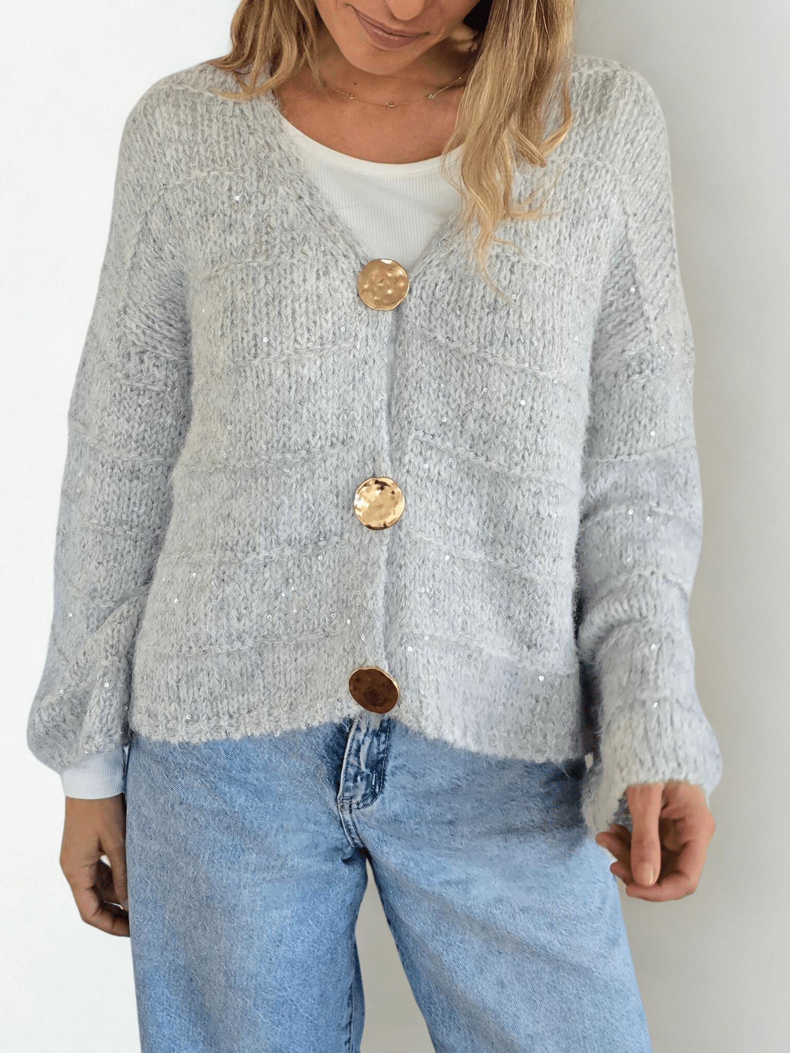 Chalecoo Jaspeado, color Gris