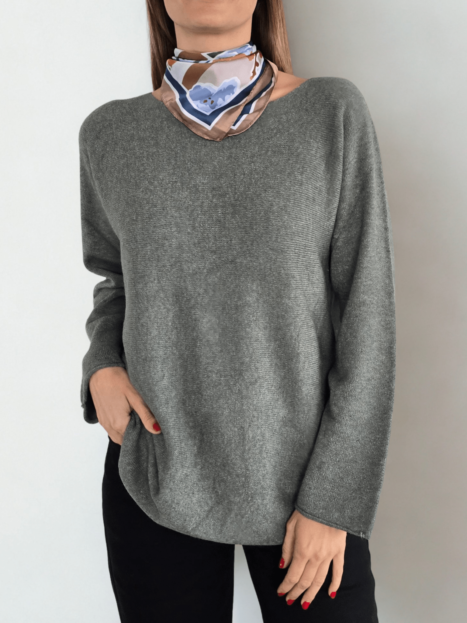 Sweater Italiano Básico, color Verde