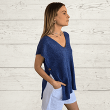 Cargar imagen en el visor de la galería, Sweater Italiano Adelfia, color Azul jeans
