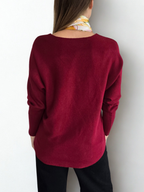 Sweater Murciélago, color Burdeo