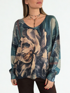 Sweater Estampado, colores Verde