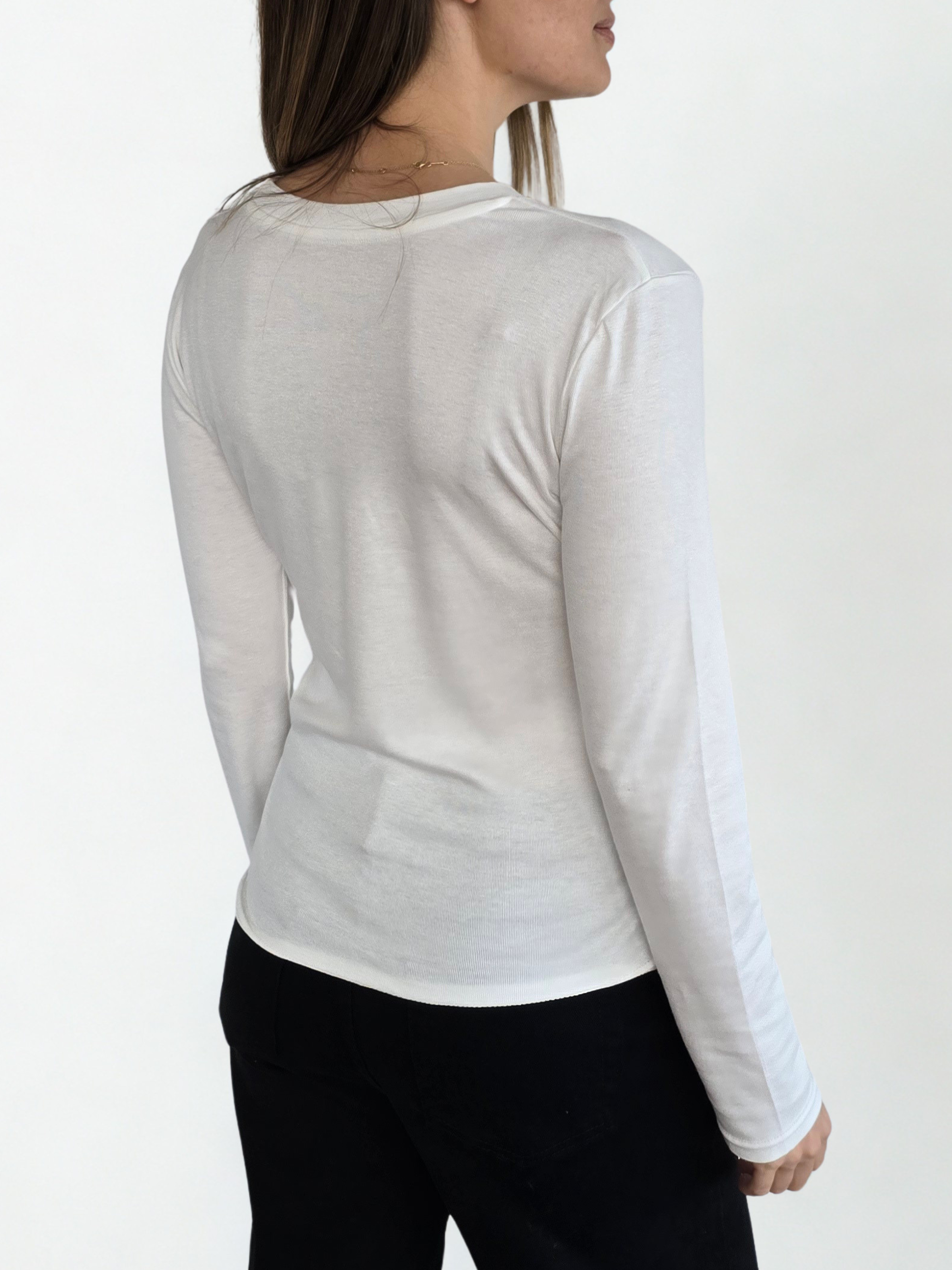 Polera Básica, color Blanco