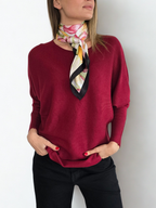 Sweater Murciélago, color Burdeo