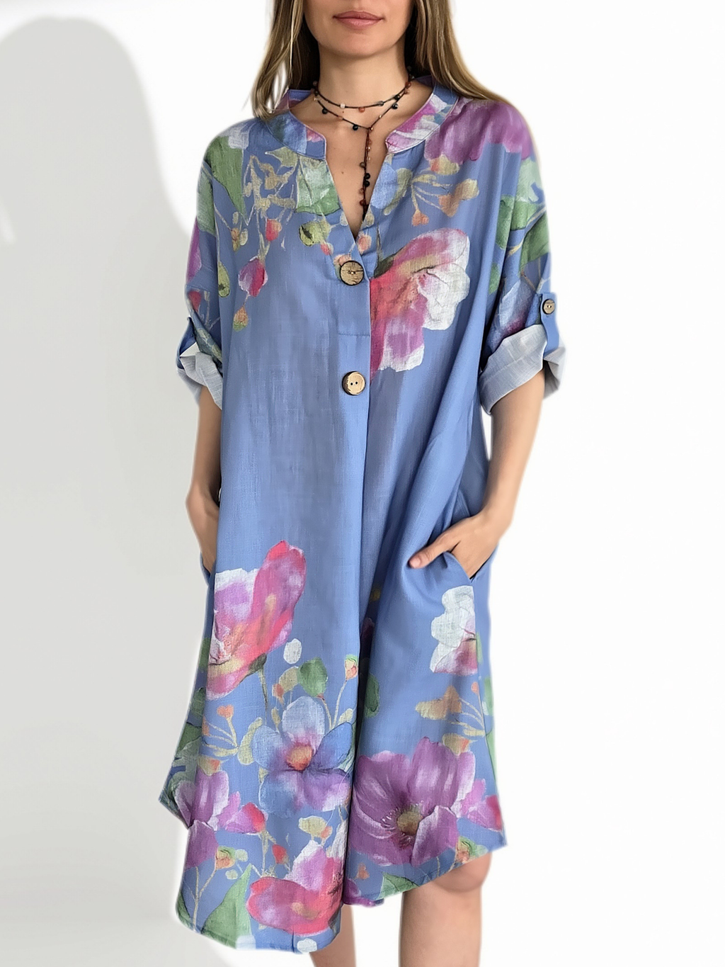 Vestido Estampado, fondo Jacinto