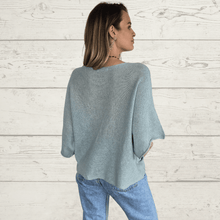 Cargar imagen en el visor de la galería, Sweater Italiano básico, color Verde menta

