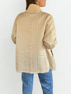 Chaqueta Italiana Lineal, color Mantequilla