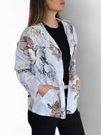 Chaqueta Italiana Estampada, fondo Blanco
