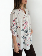 Blusa Italiana Estampada, fondo Blanco