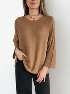 Sweater Italiano Básico, color Camel