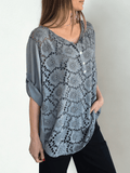 Blusa Italiana Macramé, color Gris
