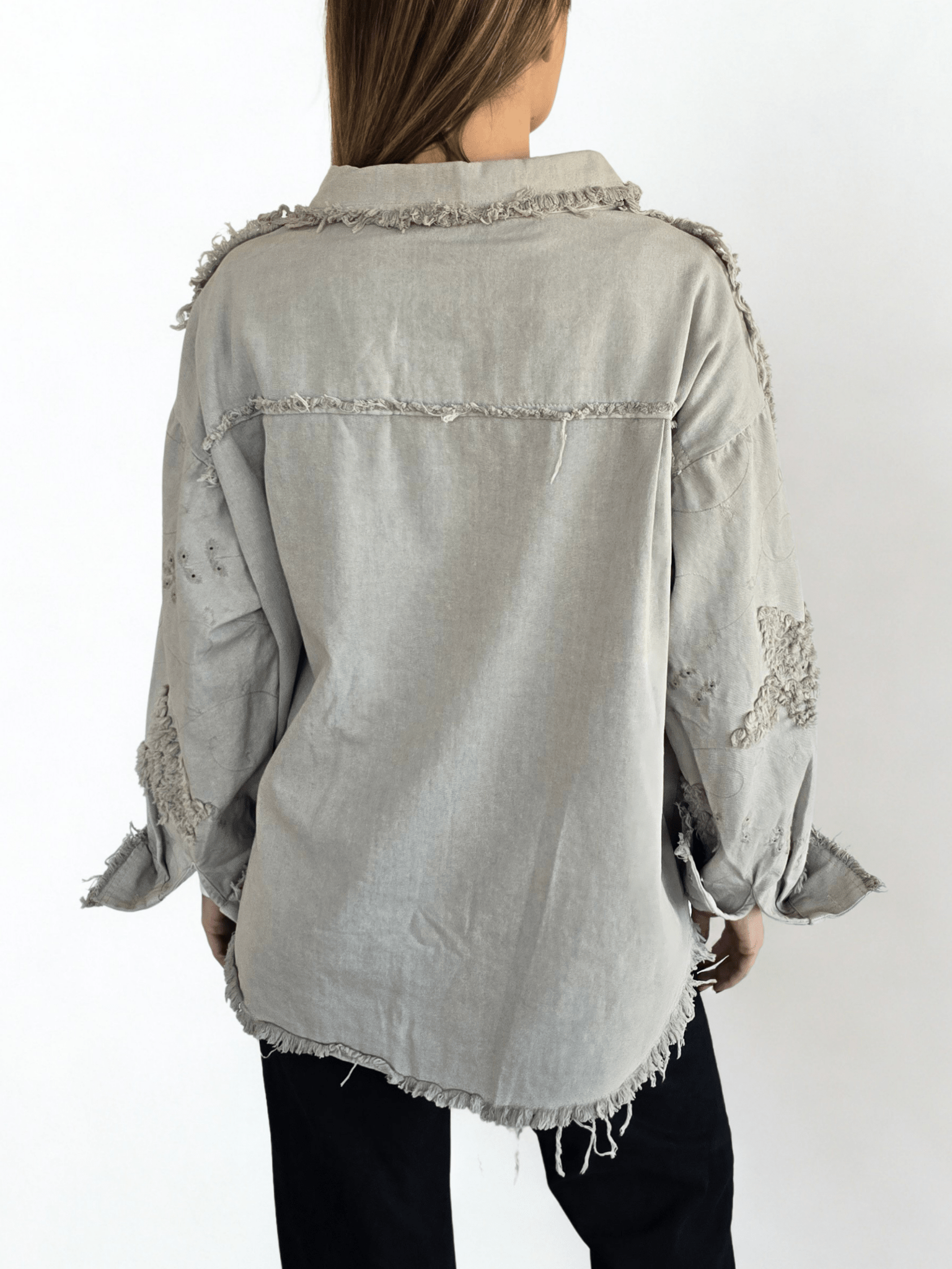 Chaqueta Bordada, color Beige