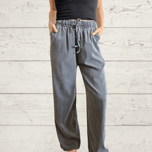 Cargar imagen en el visor de la galería, Pantalón Jeans Tencel, color Gris
