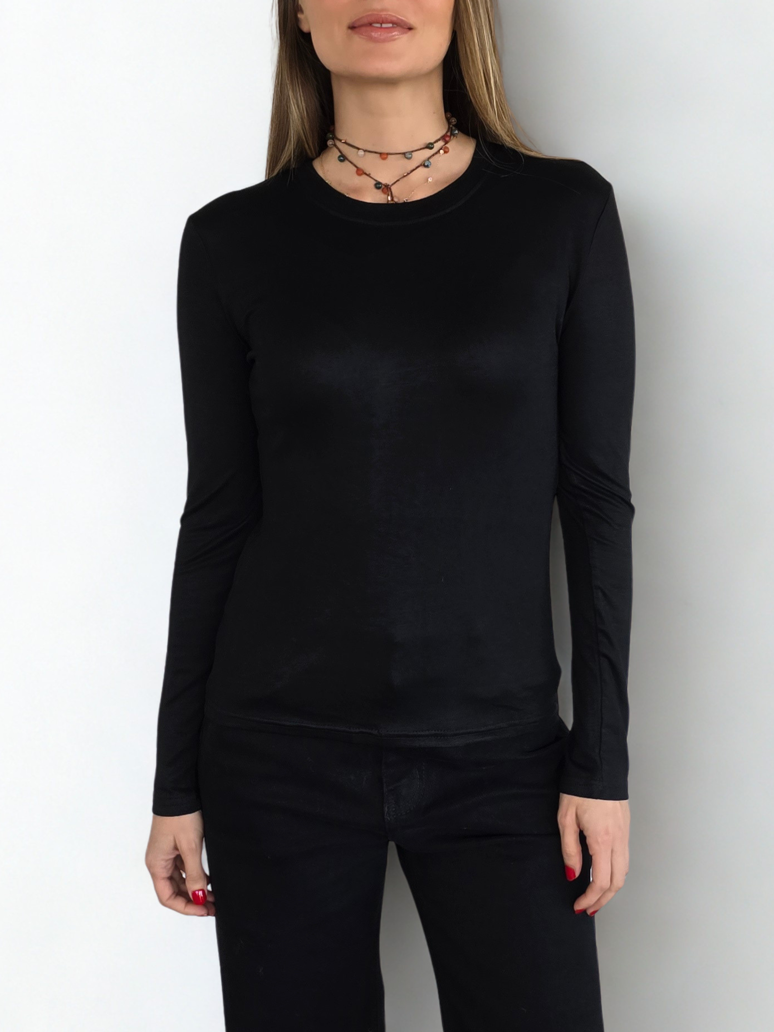 Polera Básica, color Negro