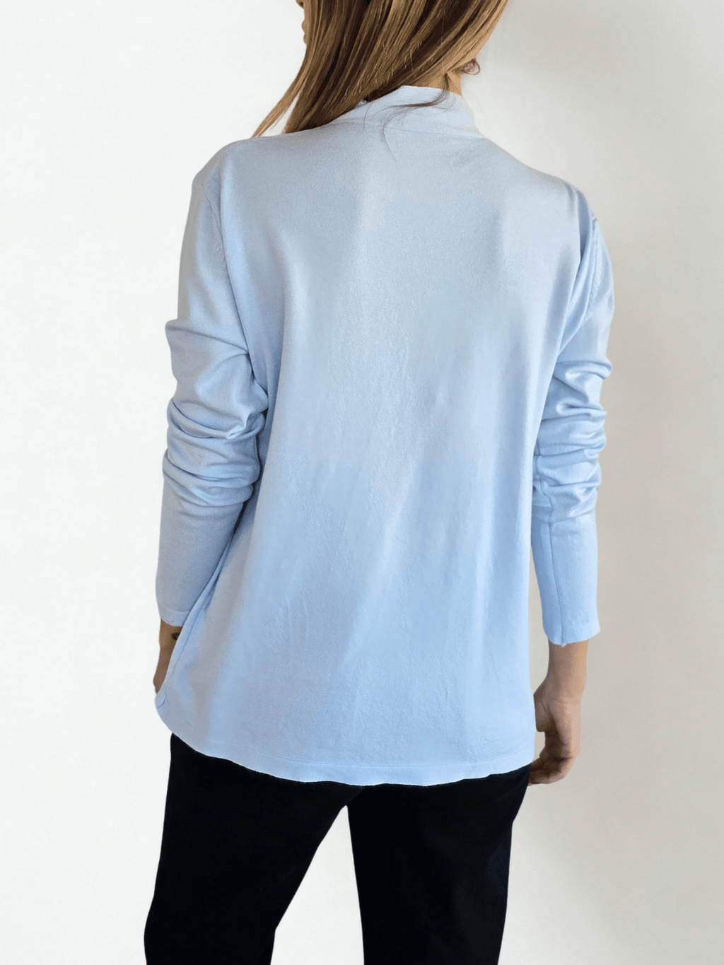 Sweater Cuello Alto, color Celeste