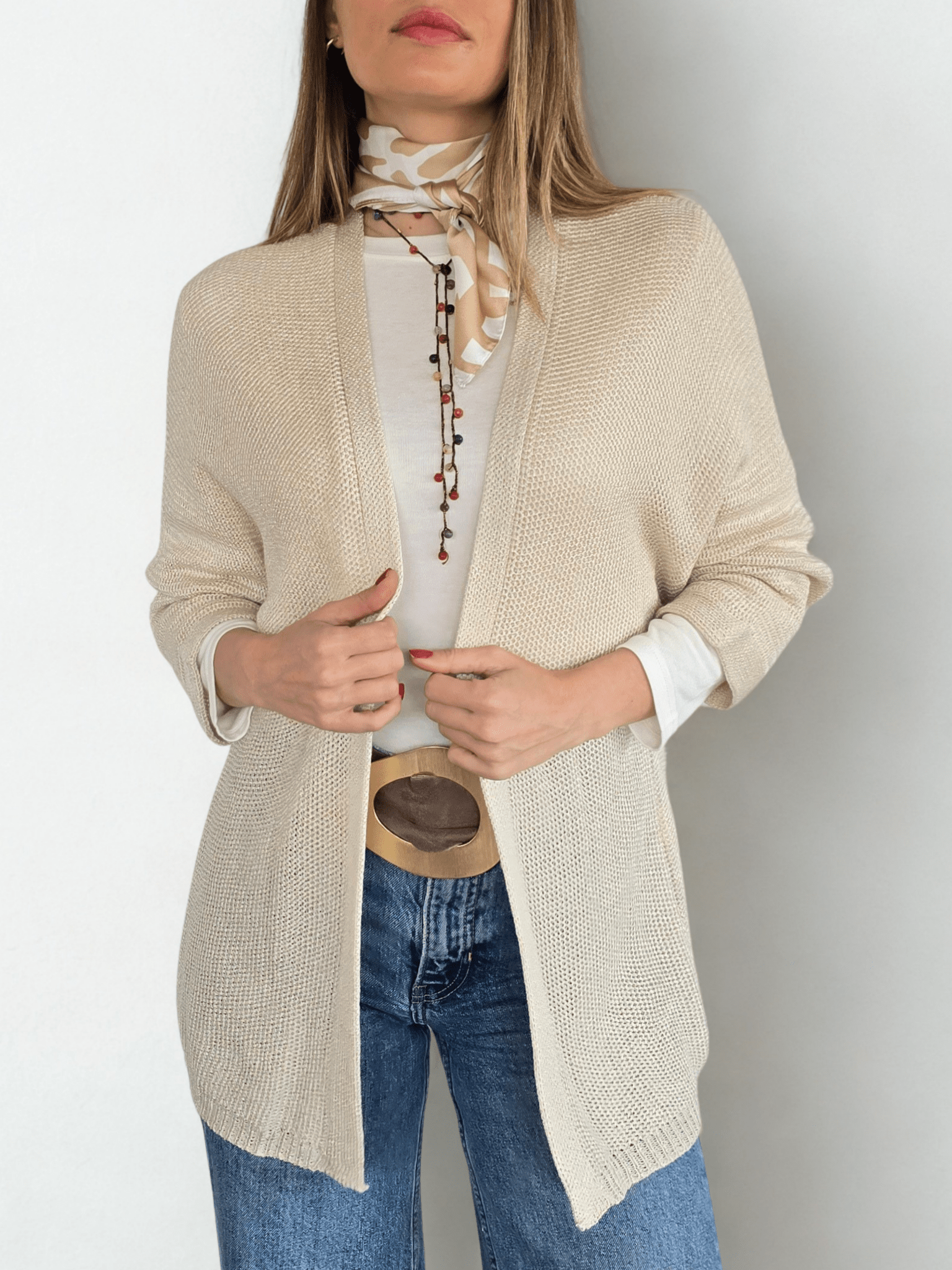 Chaleco Italiano , color Beige