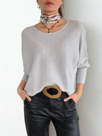 Sweater Murciélago, color Gris