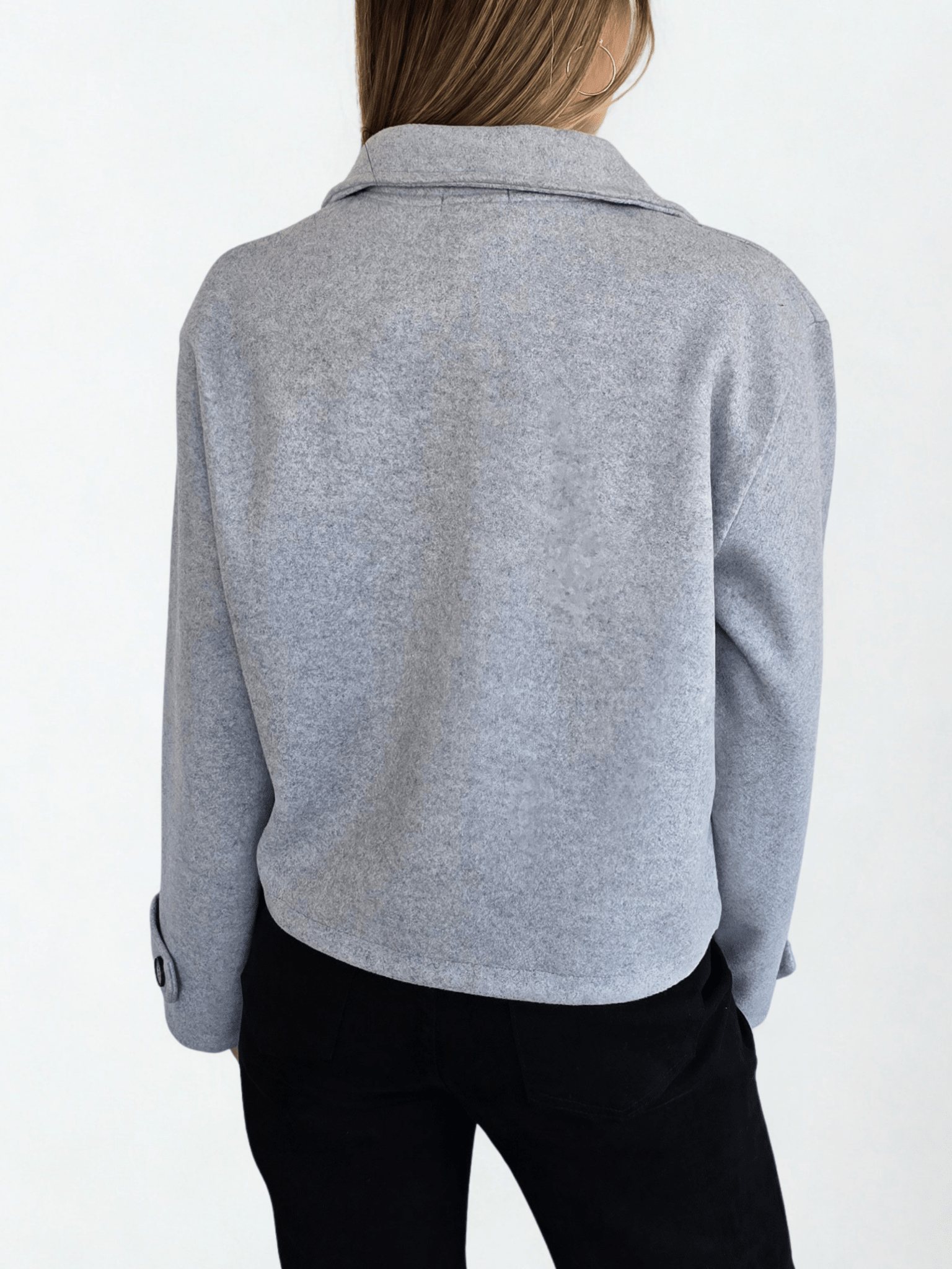 Chaqueta de Paño, color Celeste