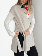 Sweater sin Mangas Lazo, color Beige