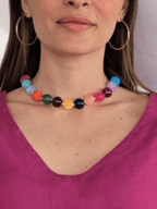 Collar Multicolor Piedra Grande