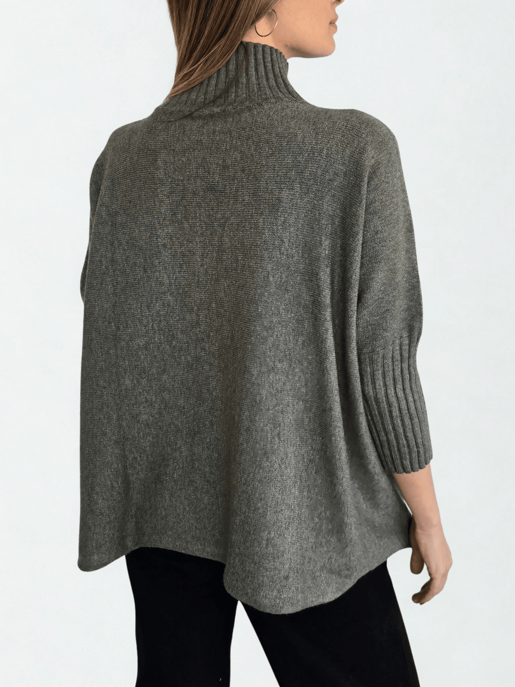 Sweater Italiano manga 3/4, color verde