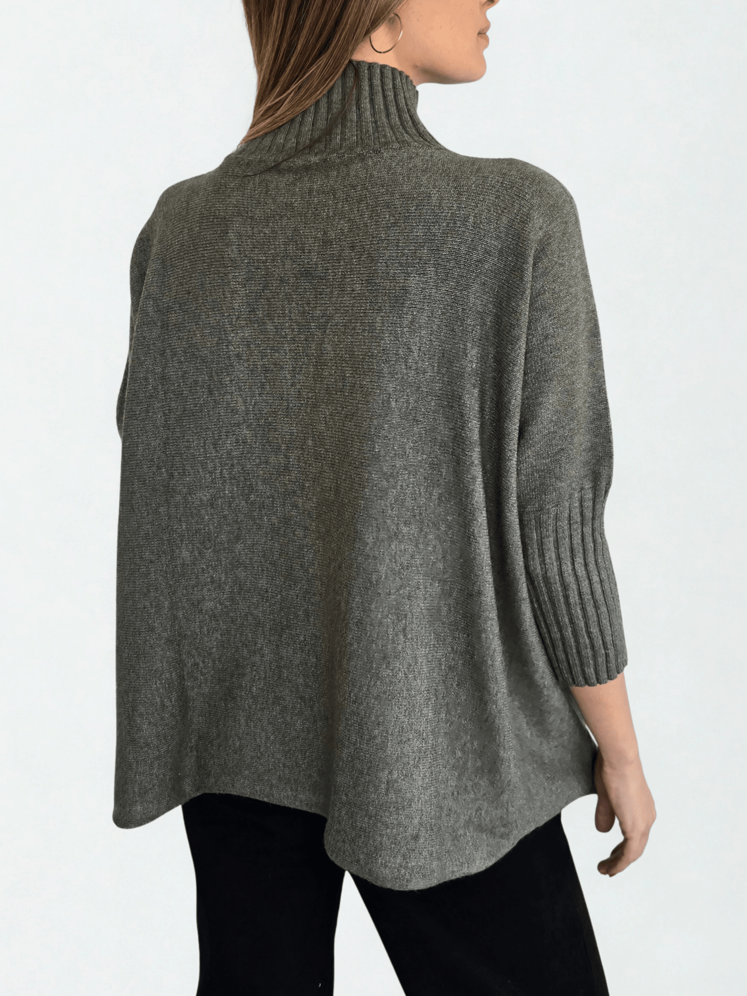Sweater Italiano manga 3/4, color verde