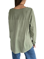 Blusa Italiana Bordada, color Verde Menta