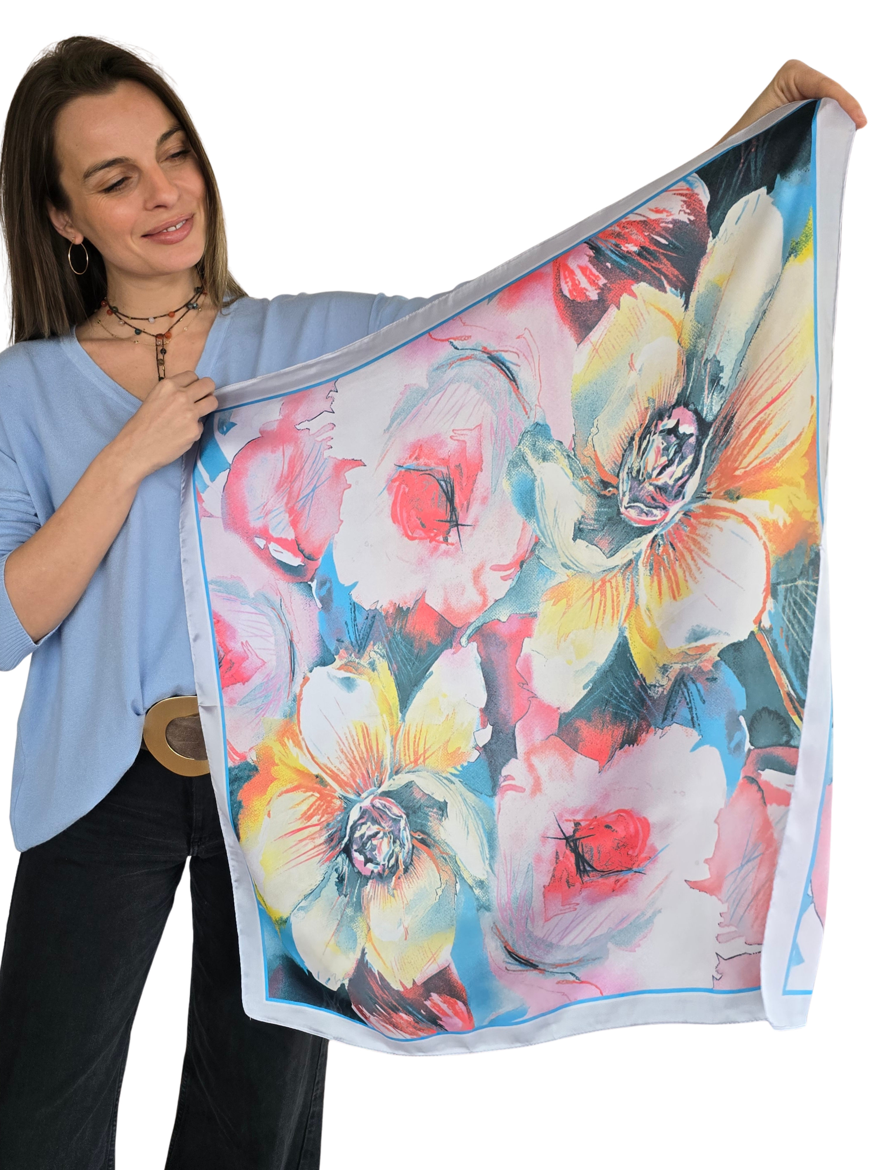 Pañuelo Estampado, Acuarelado