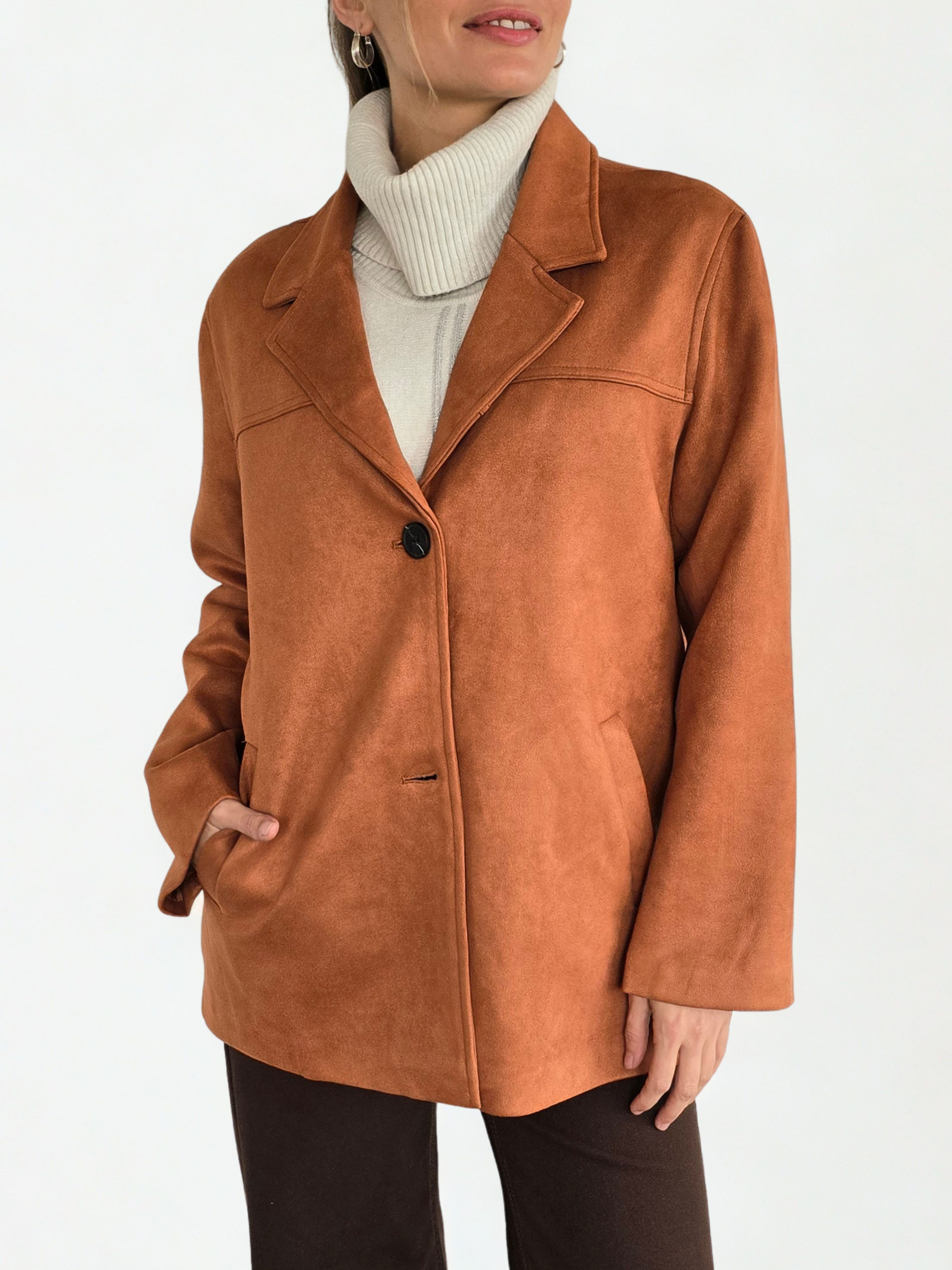Chaqueta Blazer, color Terracota