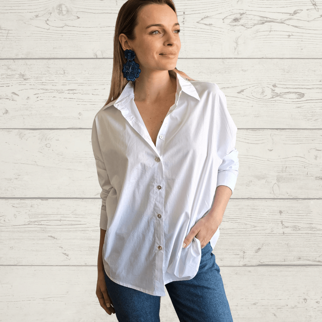 Blusa Básica, color Blanco