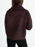 Chaqueta Dos Bolsillos, color Chocolate